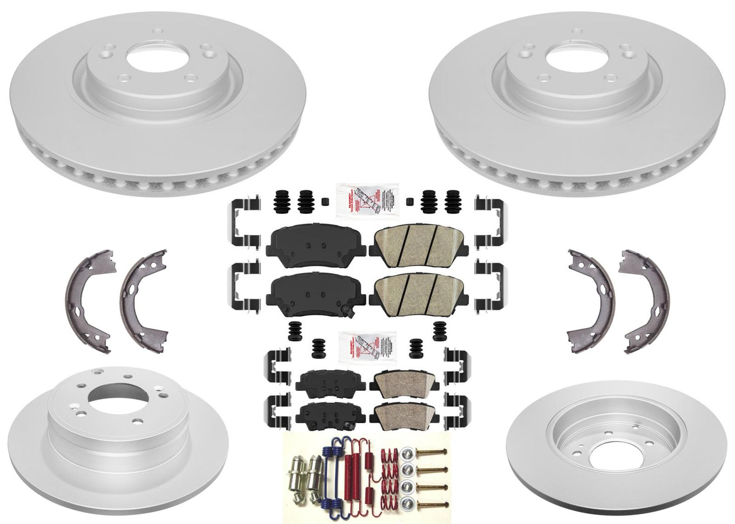 Front & Rear Disc Brake Rotors & Pads Shoes for Hyundai Azera 2012 2014 2017