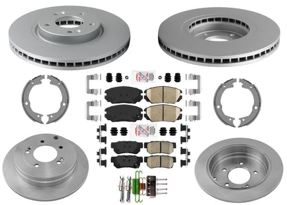 Front & Rear Disc Brake Rotors & Pads Shoes for Hyundai Azera 2006 2008 2009