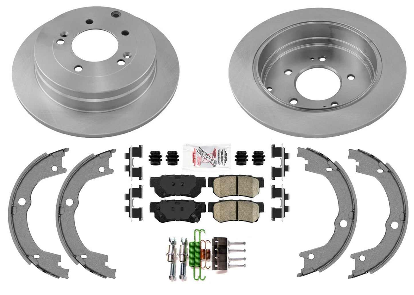 Rear Disc Brake Rotors Ceramic Pads Shoes for Hyundai Azera 2006 2007 2008 2009