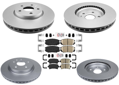 GEO Coated Disc Brake Rotors & Ceramic Pads for Chevrolet Impala 2018 2019 2020
