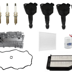 Aluminum Valve Cover Ignition Coil Spark Plugs Tune Up For Accord 2.4L 13-17