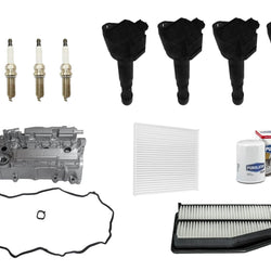 Aluminum Valve Cover Ignition Coil Spark Plugs Tune Up For CR-V 2.4L 2013-2017