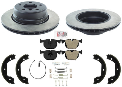 Rear Performance Carbon Disc Brake Rotors Pads For BMW X5 2002-2006 4.6 4.8L V8