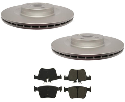 Rear 320MM Coated Brake Rotors & EPS Brake Pads For Volvo XC90 2016 2018 2021