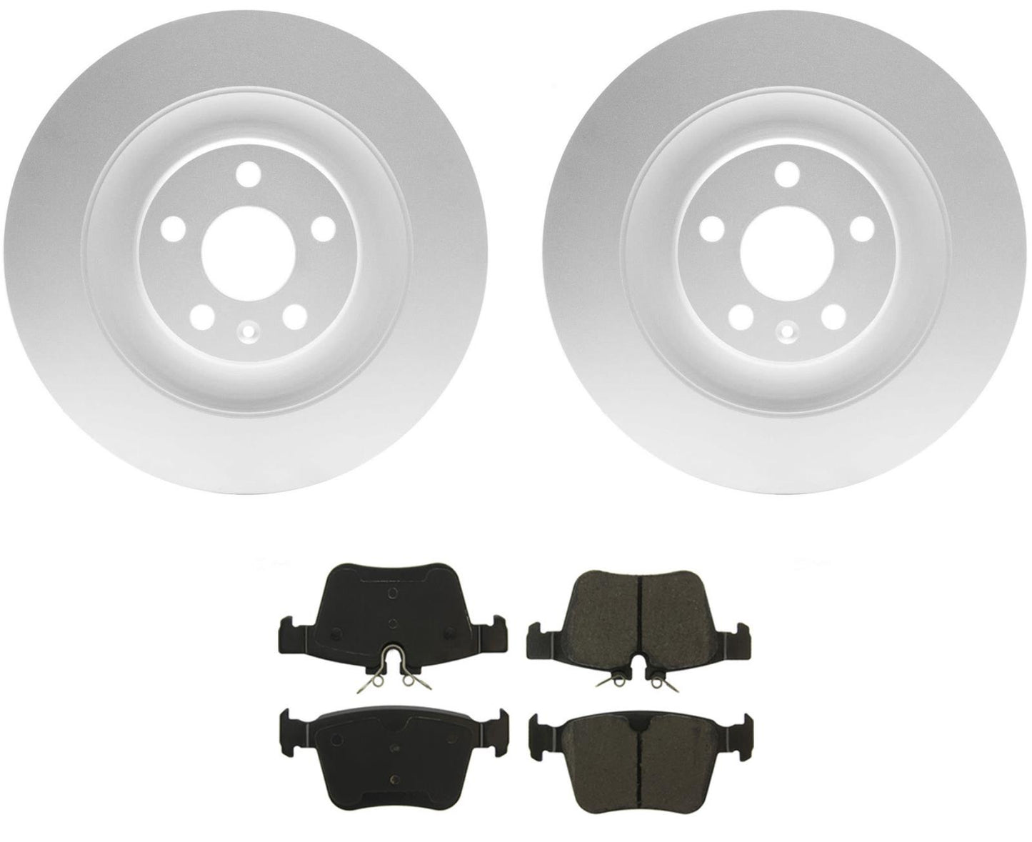 340MM Rear Coated Brake Rotors & EPS Brake Pads For Volvo XC90 Hybrid 2016-2024