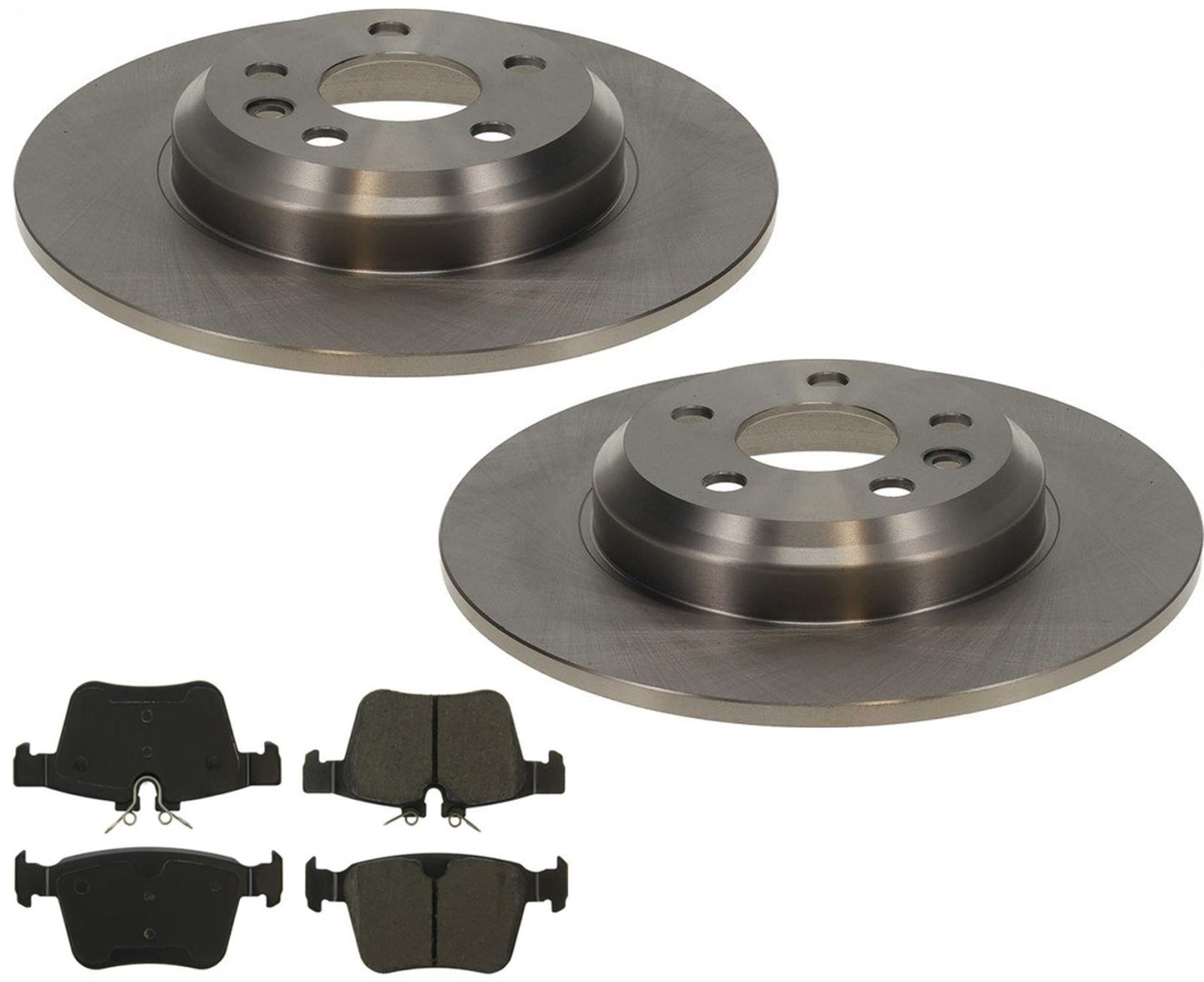 Rear 300MM Brake Rotors & EPS Brake Pads For Land Rover Discovery Sport 2020-25