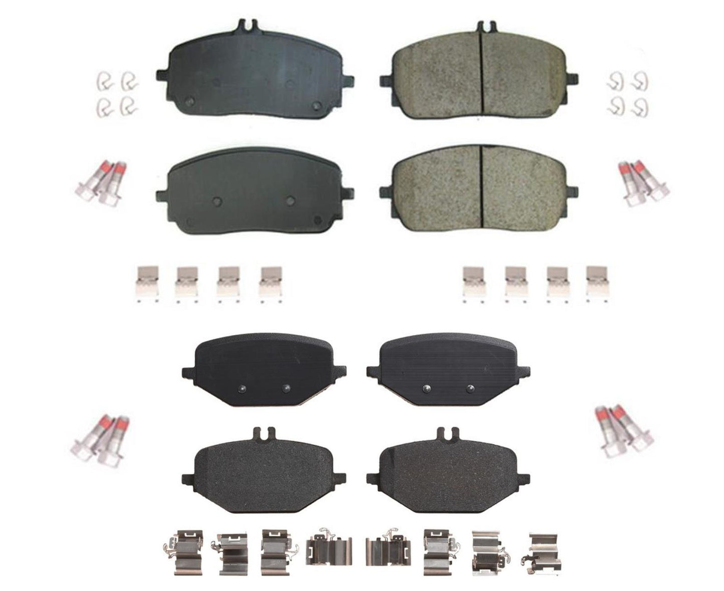 Front & Rear EPS R90 Certified Brake Pads For GLE350 2020-2023 W/O AMG SPORT