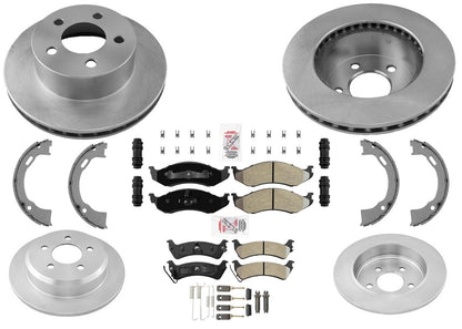 Front & Rear Disc Brake Rotors & Pads for Jeep Grand Cherokee 1994 1995 1998