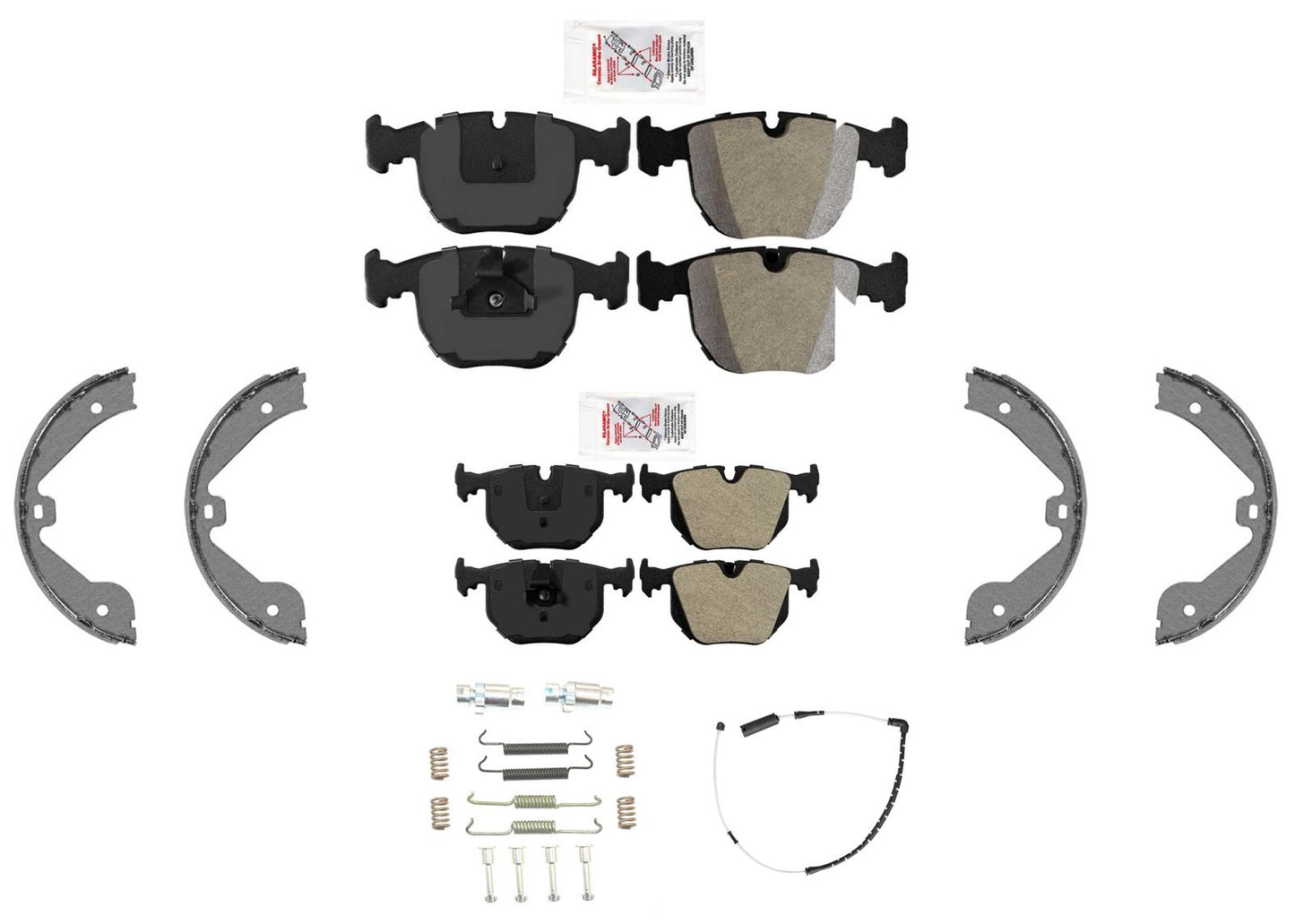 Disc Brake Pads Parking Shoes & Hardware for Land & Range Rover 4.4L 2003-2005