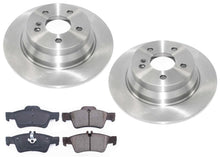 300 MM Solid Rear Coated Rotors & EPS Brake Pads For Mercedes Benz E320 2003-09
