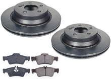 300 MM Vented Rear Coated Rotors & EPS Brake Pads For Mercedes Benz E350 06-16