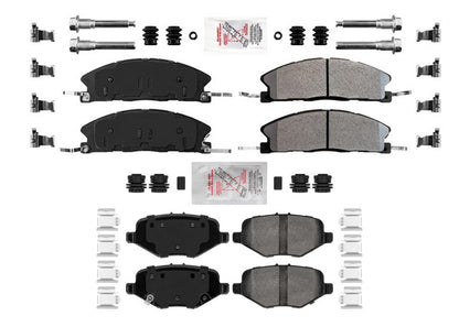ASD Heavy-Duty Front & Rear Pads for Ford Taurus SHO 2013 2014 2015 2016 2019