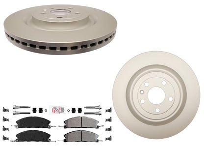 Front Coated Disc Brake Rotors & Pads for Ford Taurus SHO 2013 2015 2017 2019