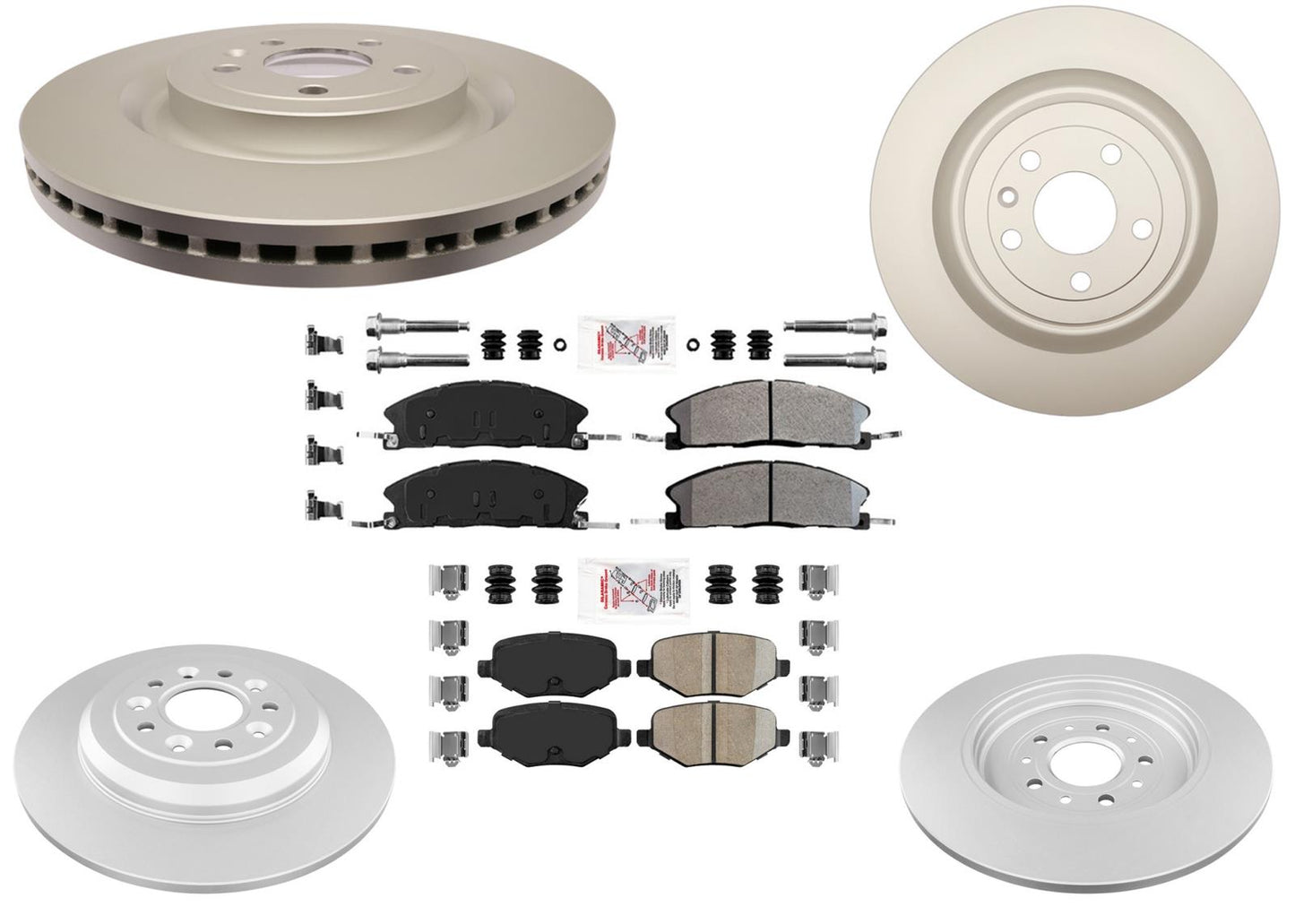 Disc Brake Rotors & Pads for Ford Explorer XLT 18-19 352MM Front & 330MM Rear