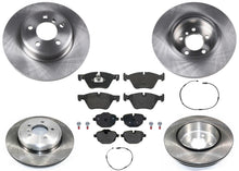 Front & Rear Carbon Coated Rotors & EPS Brake Pads For BMW 528i xDrive 12-2016