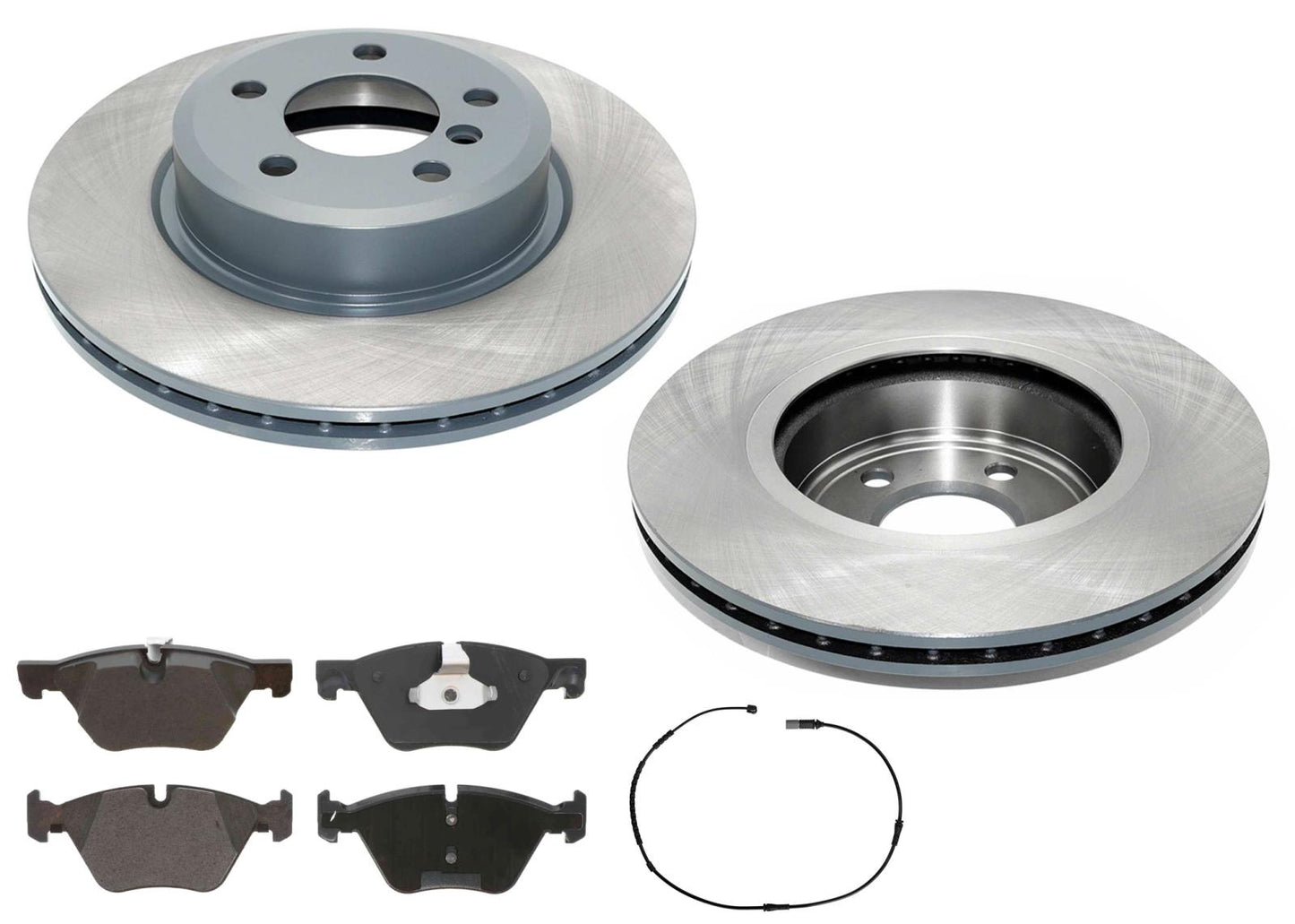 Front GEO Coated Rotors & EPS Brake Pads For BMW 528i xDrive 2012 2014 2016