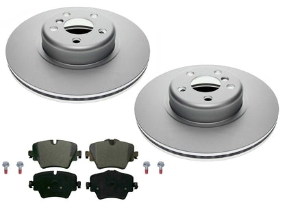 Front 330MM Coated Rotors & EPS Brake Pads For BMW X3 2.0L 2018 2019 2020 2024