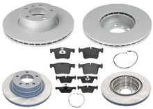 Front & Rear Geo Coated Rotors & EPS Brake Pads For BMW 230i xDrive 2017-2021 - Photo 1