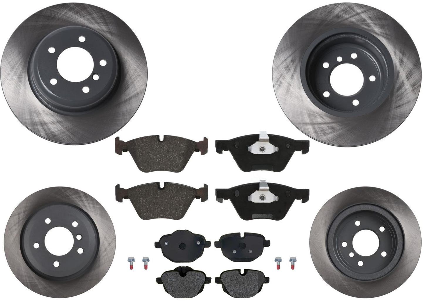Front & Rear GEO Coated Rotors & EPS Brake Pads For BMW Z4 SDrive28i 2011-2016