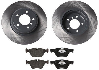 Front GEO Coated Rotors & EPS Brake Pads For BMW Z4 SDrive28i 2009 2010 2016