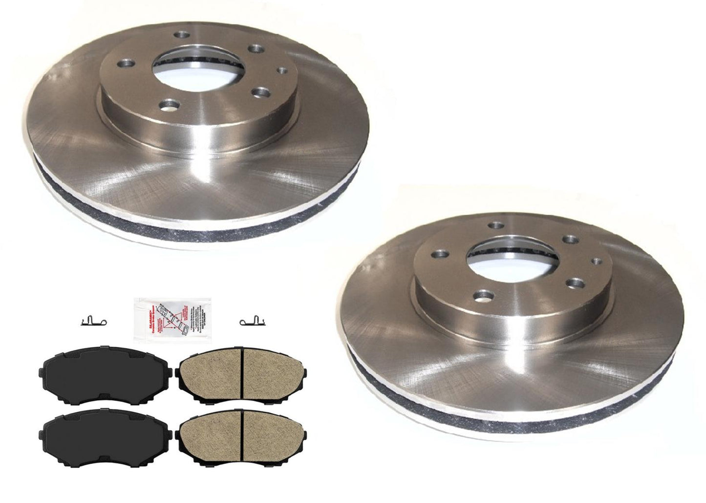 Front Disc Brake Rotors & Disc Brake Pads For Mazda MPV Van 2000 2001 2002 2003