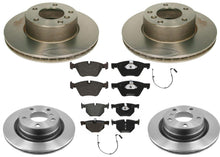 Front & Rear Carbon Coated Rotors & EPS Brake Pads For BMW 328xi 2007 - Photo 1