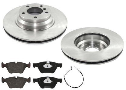 Front Carbon Coated Rotors & EPS Brake Pads For BMW 330i 330xi 2006