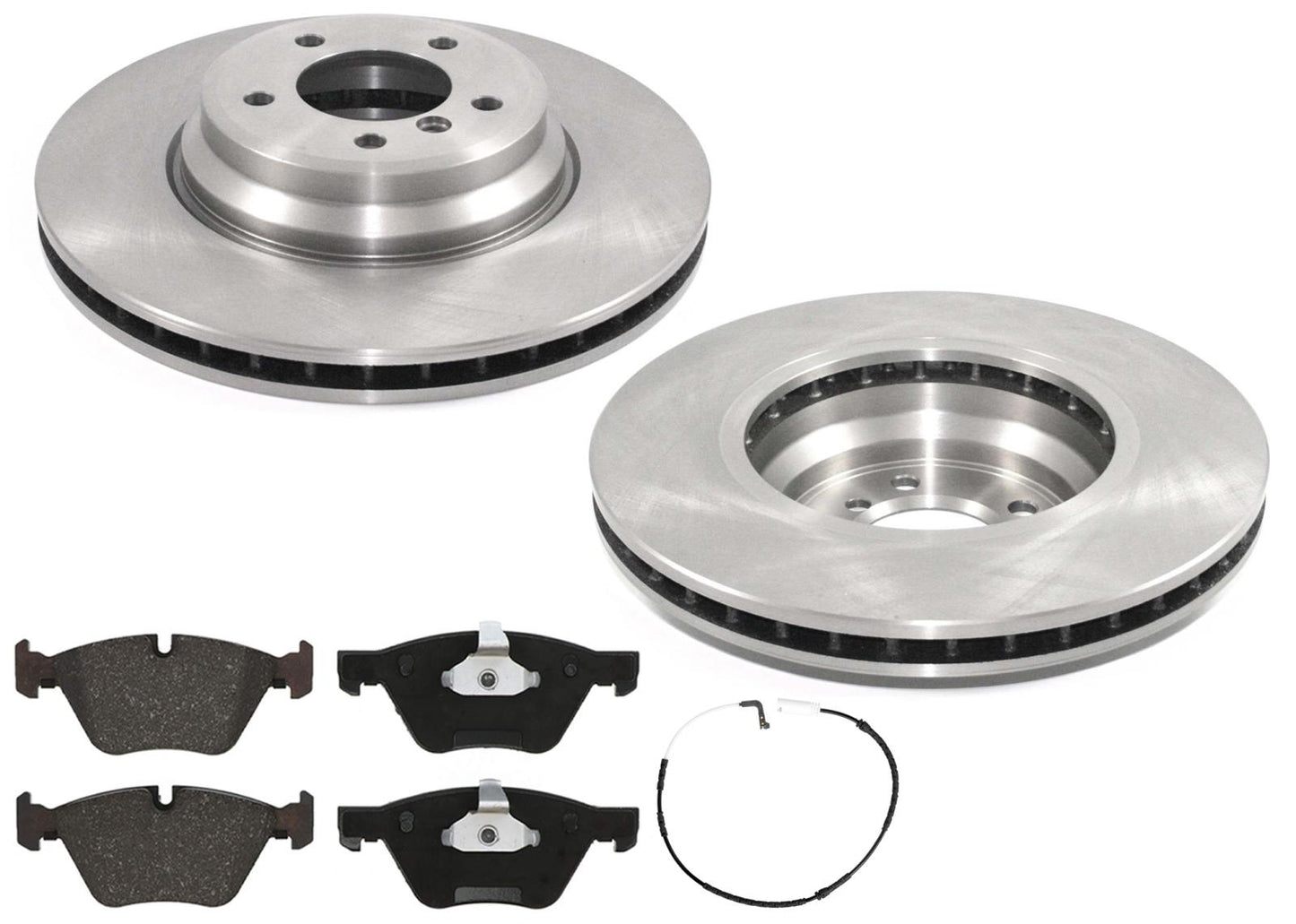 Front Carbon Coated Rotors & EPS Brake Pads For BMW 335xi 2007