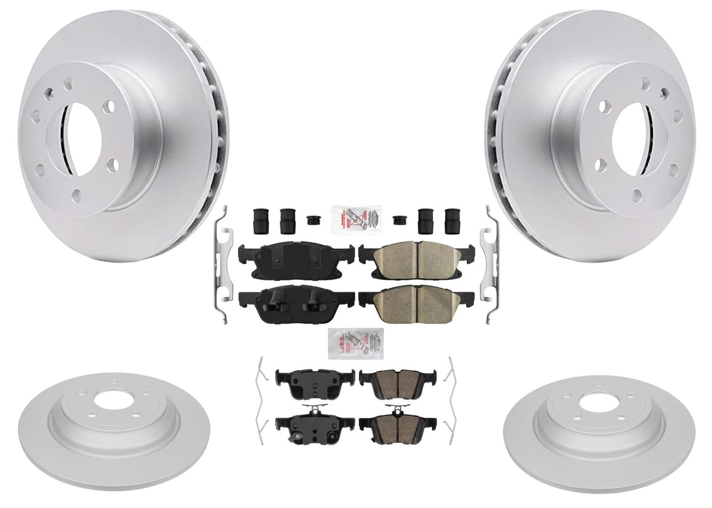 GEO Coated Disc Brake Rotors & Pads for Lincoln Corsair Hybrid 2021 2023 2025
