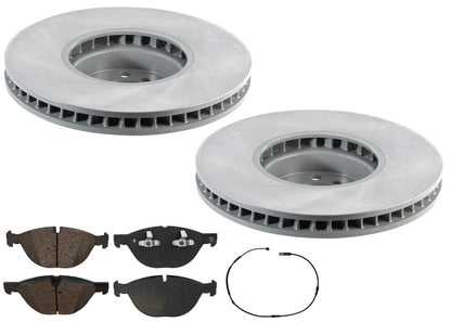 Front GEO Coated Rotors & EPS Brake Pads For BMW 650i 2012 2013 2014 2015 2018