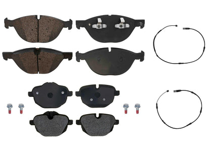 Front & Rear EPS R90 Certified Brake Pads & Wear Sensors For BMW 528i 2012-2013