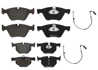 Front & Rear EPS R90 Certified Brake Pads & Wear Sensors For BMW 325i 2006