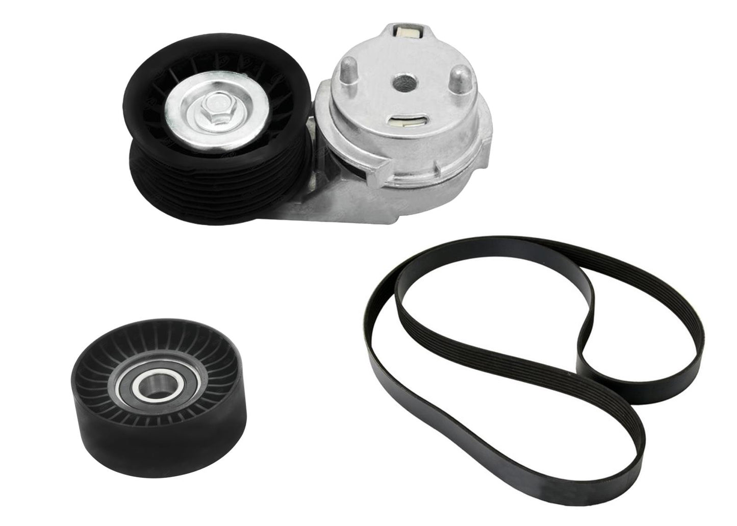 Belt Tensioner Pulley Serpentine Belt With A/C For Ram 1500-3500 5.7L 2003-2008