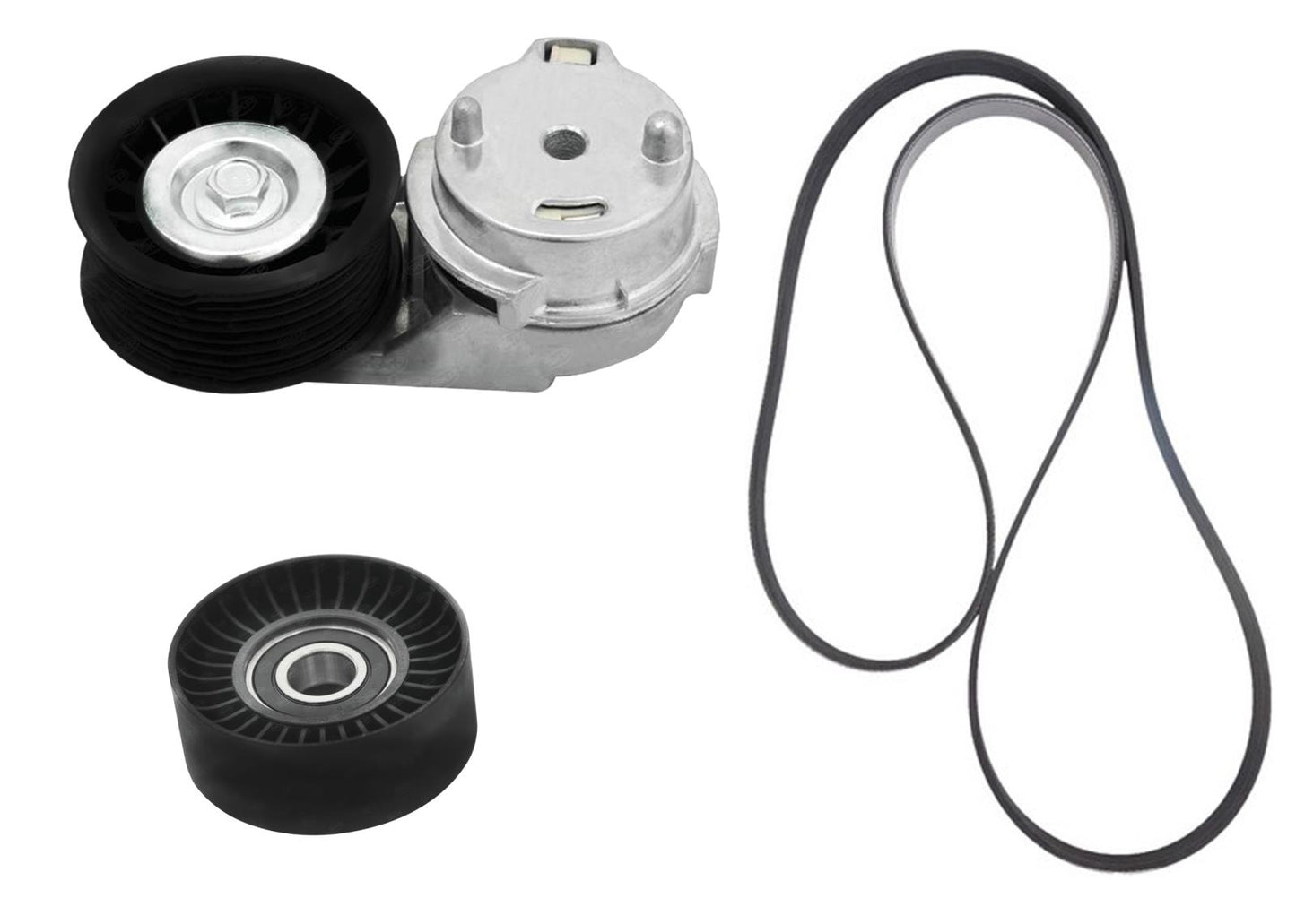 Belt Tensioner Pulley Serpentine Belt With A/C For Dodge Durango 5.7L 2004-2008