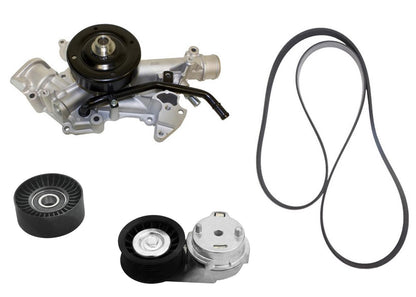 Belt Tensioner Pulley Serpentine Belt With A/C For Ram 1500-3500 5.7L 2003-2008