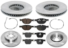 Front & Rear Geo Coated Rotors & EPS Brake Pads For BMW 535 GT 2010 2011 2017 - Photo 1