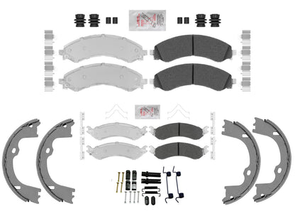 Front and Rear Brake Pads Parking Shoes for Chevorlet Express Van 2500 2021-2025