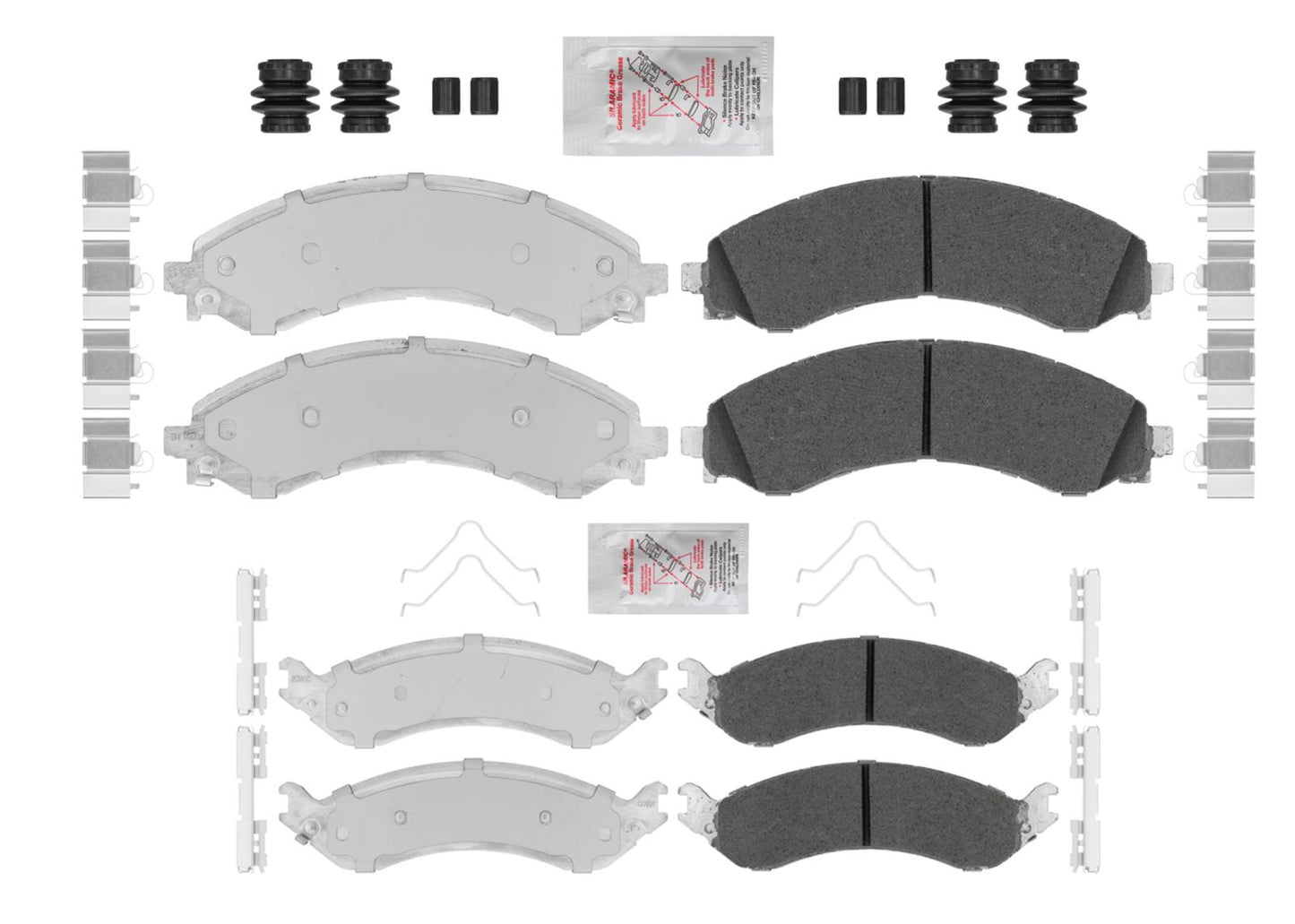 Front & Rear Brake Pads & Hardware for Chevorlet Express Van 2500 2021 2023 2025