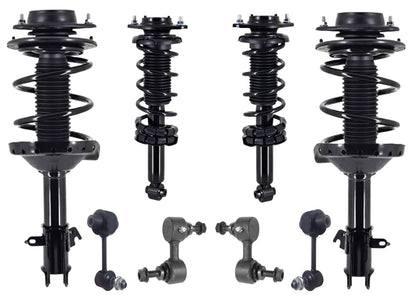 Front & Rear Complete Struts & Links For Subaru Impreza 2.0L 2012 2014 2016