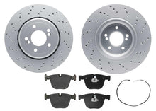 Rear GEO Coated Rotors EPS Brake Pads & Sensor For BMW M3 2008 2009 2010 2013 - Photo 1