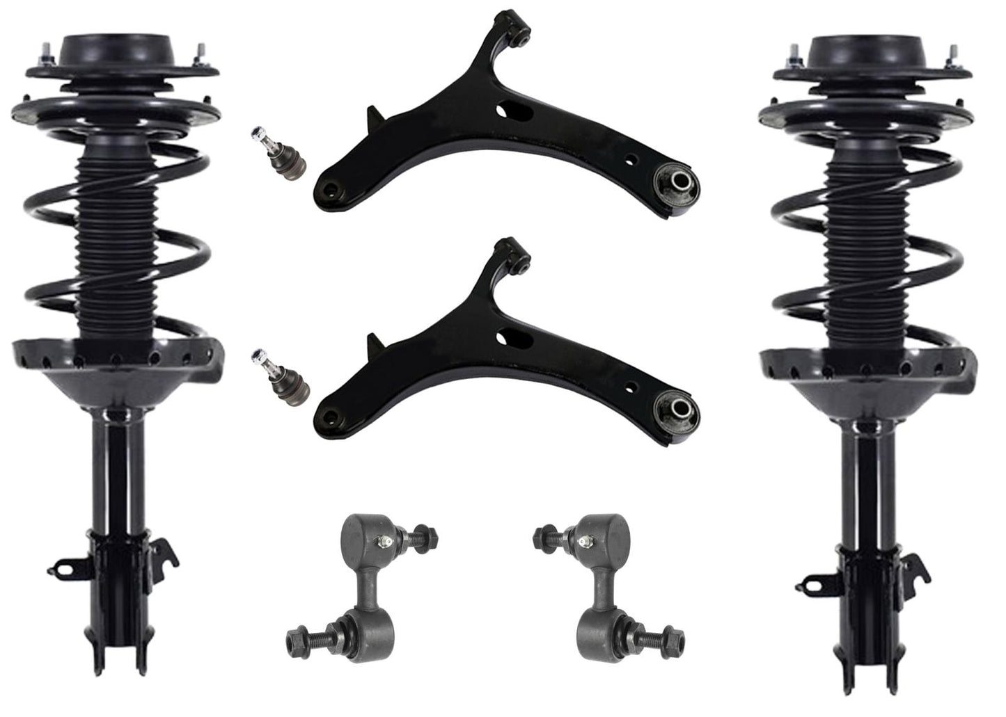 Front Complete Struts Lower Control Arms & Links For Impreza 2.0L 2012-2016