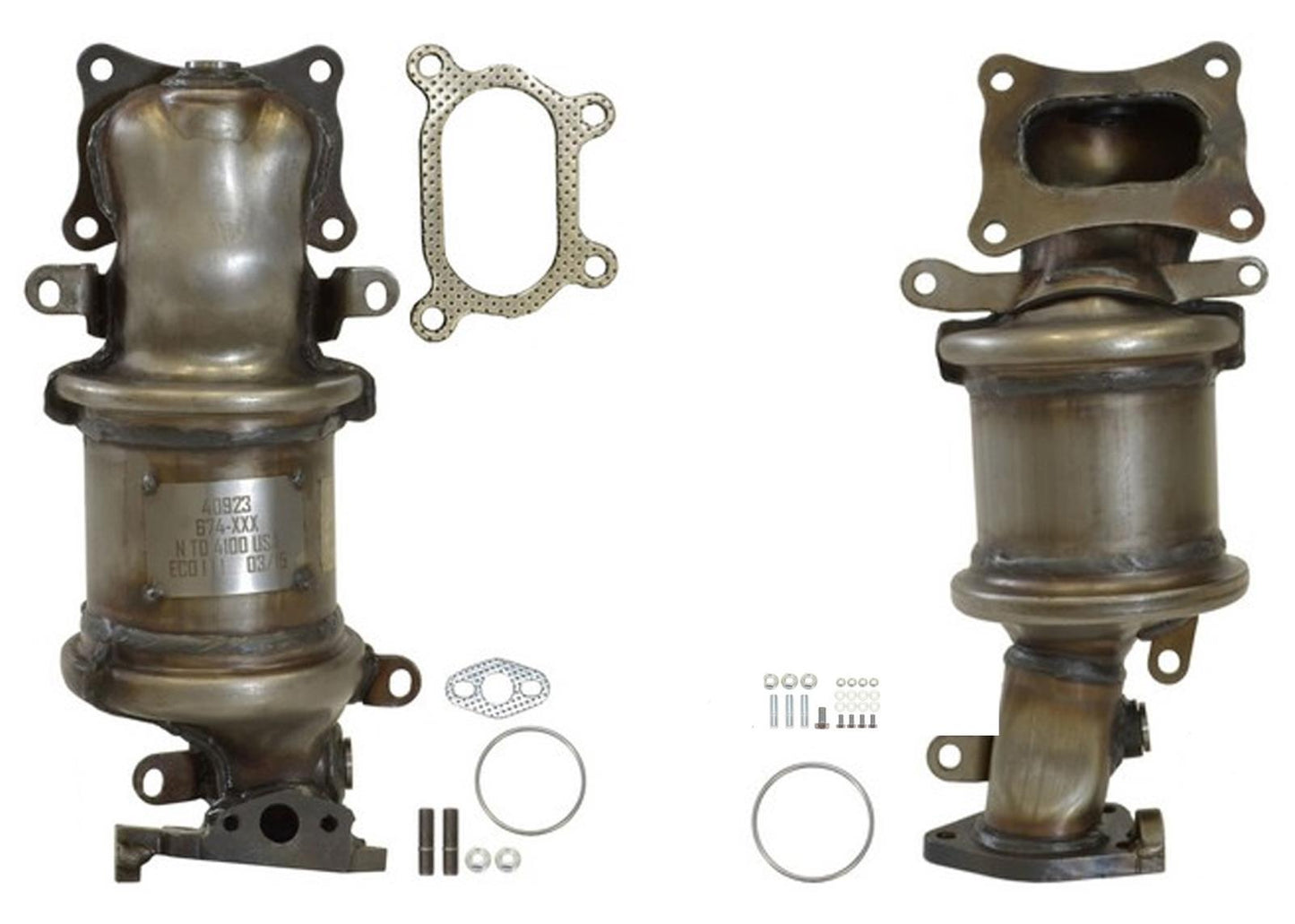 Front & Rear California CARB Approved Catalytic Converter for Honda Pilot 09-14