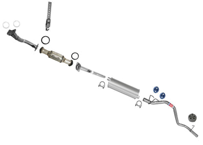 Tubo de escape del silenciador medio del convertidor trasero para Toyota Tacoma 2.7L Regular Cab 95-99