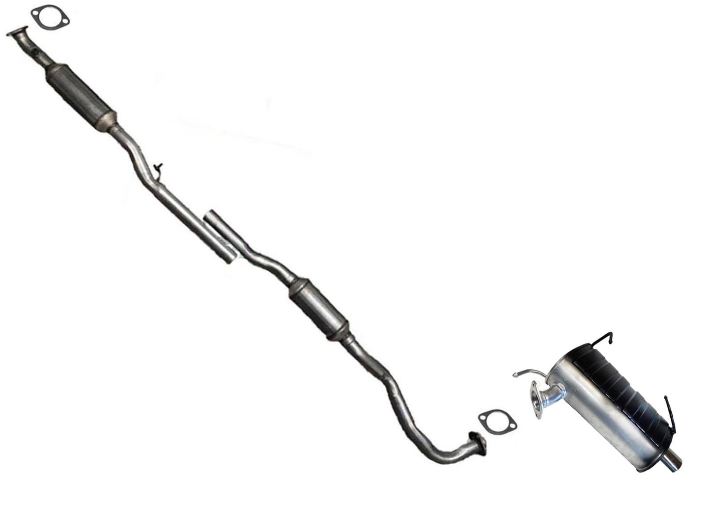 Rear Catalytic Converter Resonator & Muffler For 08-09 Mitsubishi Outlander 2.4L