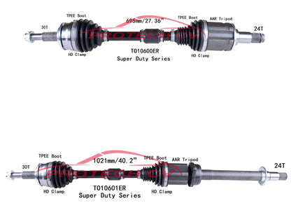 Front CV Axles Shaft Assembly for Front Wheel Drive Toyota Highlander 2020-2024