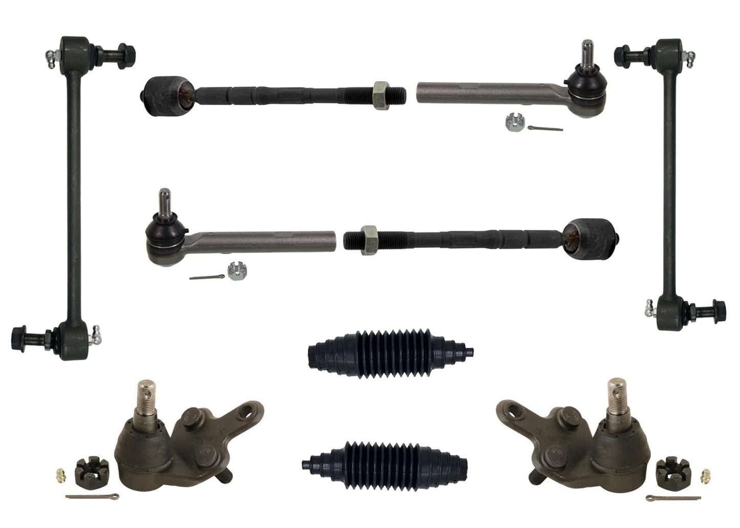 Front Left & Right Inner & Outer Tie Rods Ball Joint for Lexus RX400h 2006-2008