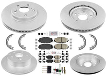 Coated Disc Brake Rotors & Pads for Toyota Rav4 06-18 w/2 Row Seating 275MM