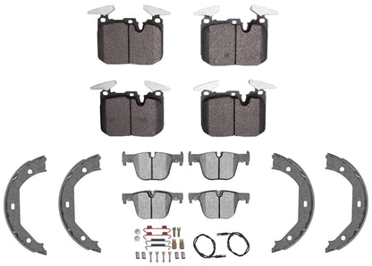 Front & Rear Disc Brake Pads & Sensors for BMW 340i / 340i xDrive 2016 2017 2018