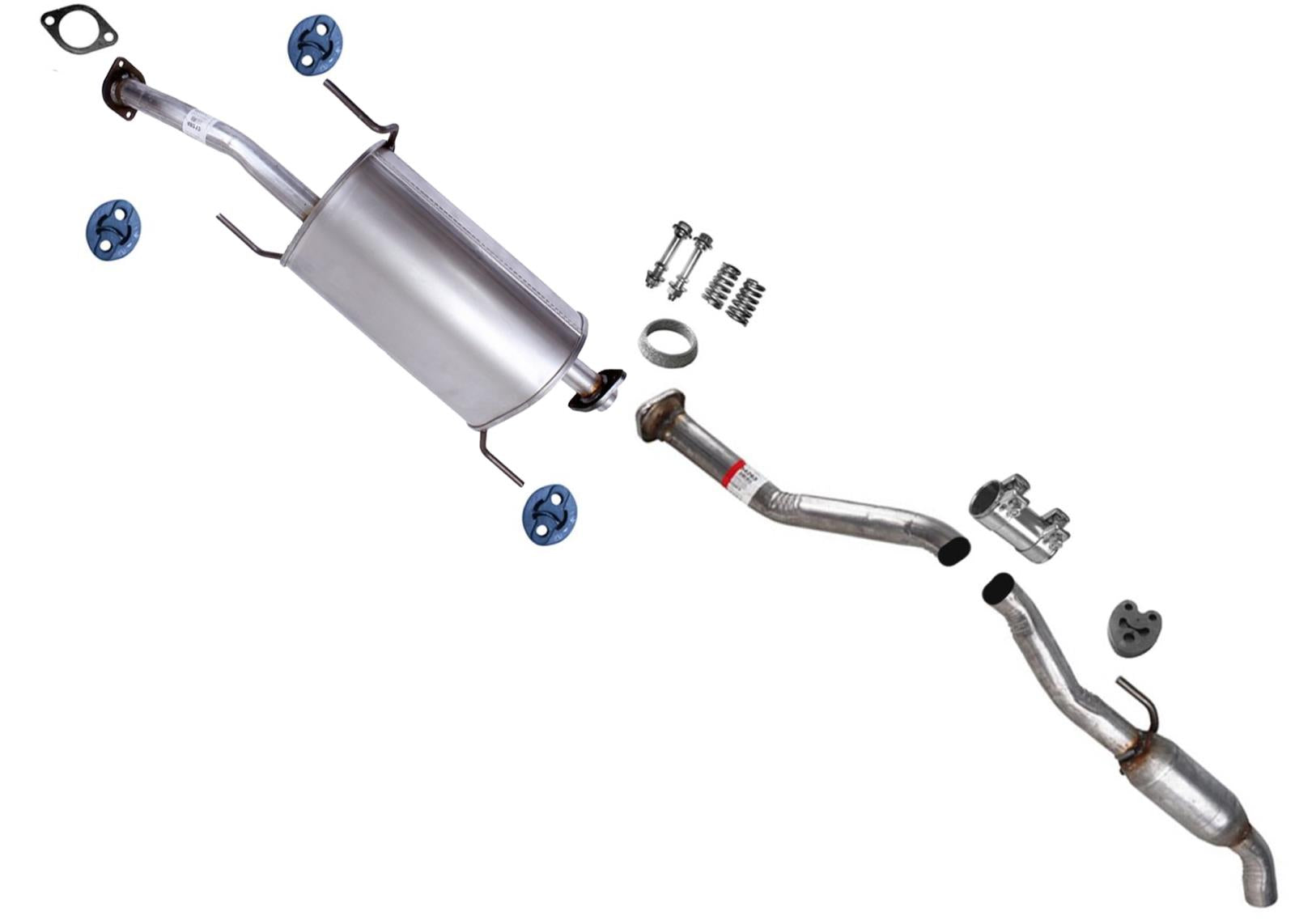 Muffler Resonator Pipe Exhaust System For Nissan NV200 City Express 13-21 2.0L