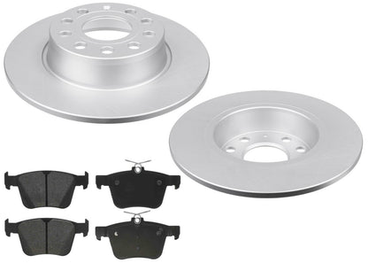272MM Rear Coated Solid Rotors & EPS Brake Pads For Audi A3 2015 2018 2020